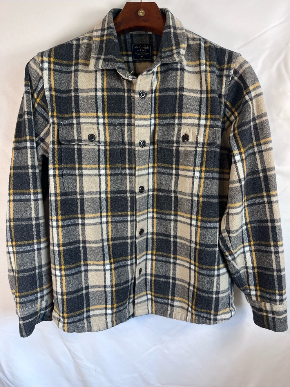 Abercrombie & Fitch Heavyweight Plaid Flannel Shacket Men’s XL